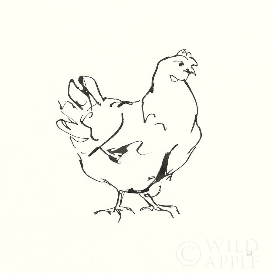 Line Chicken I Poster Print by Chris Paschke-VARPDX58321 Image 1