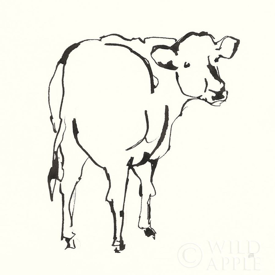 Line Cow Poster Print by Chris Paschke-VARPDX58325 Image 1