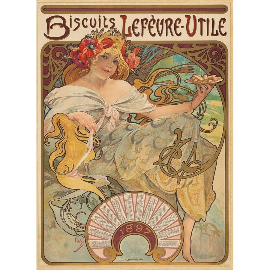 Biscuits Lef_vre-Utile by Alphonse Mucha-VARPDX58778 Image 1