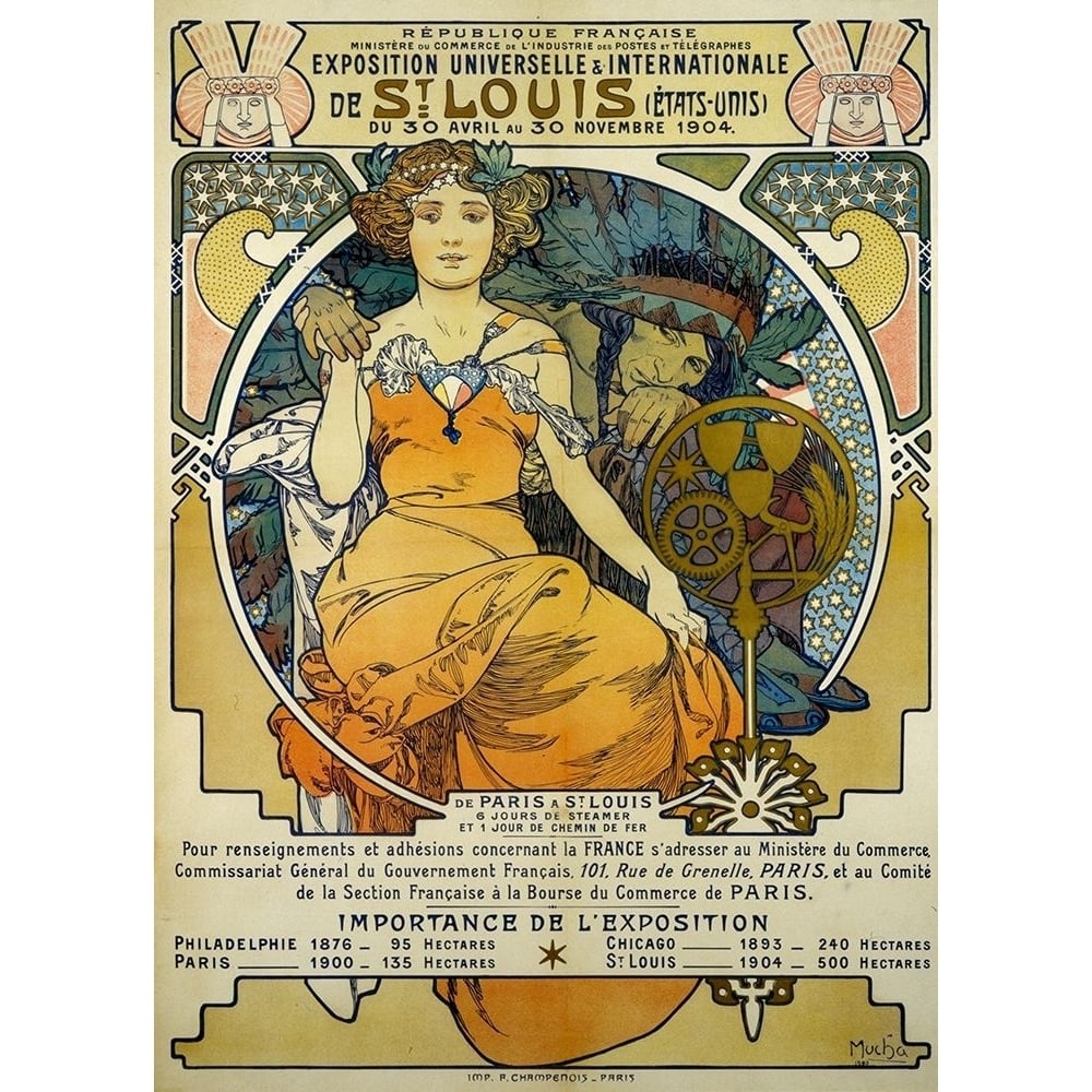 Exposition Universelles et Internationale de St. Louis by Alphonse Mucha-VARPDX58788 Image 1