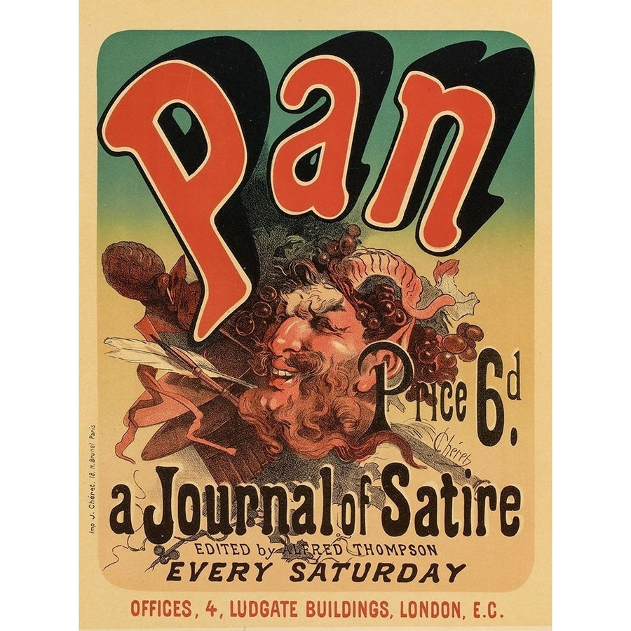 Pan by Jules Cheret-VARPDX58796 Image 1