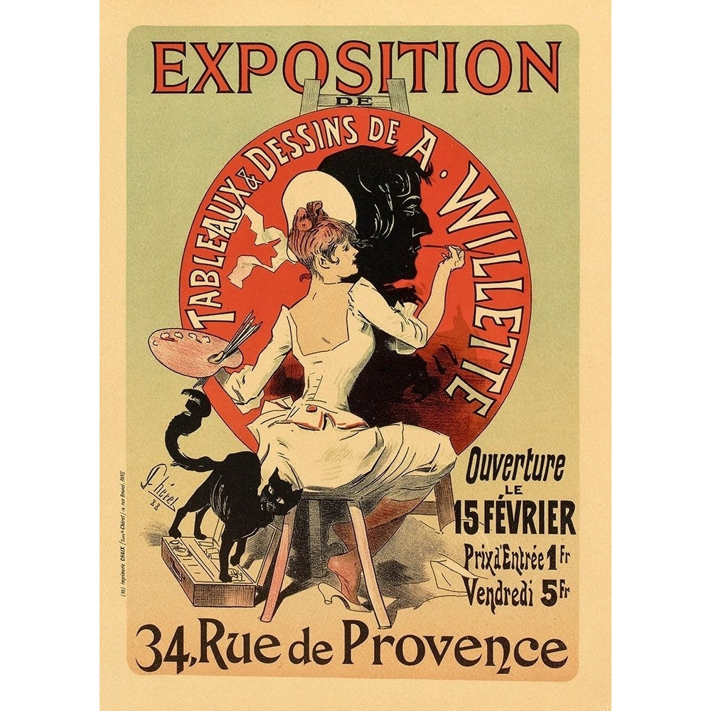 Exposition Willette by Jules Cheret-VARPDX58805 Image 1