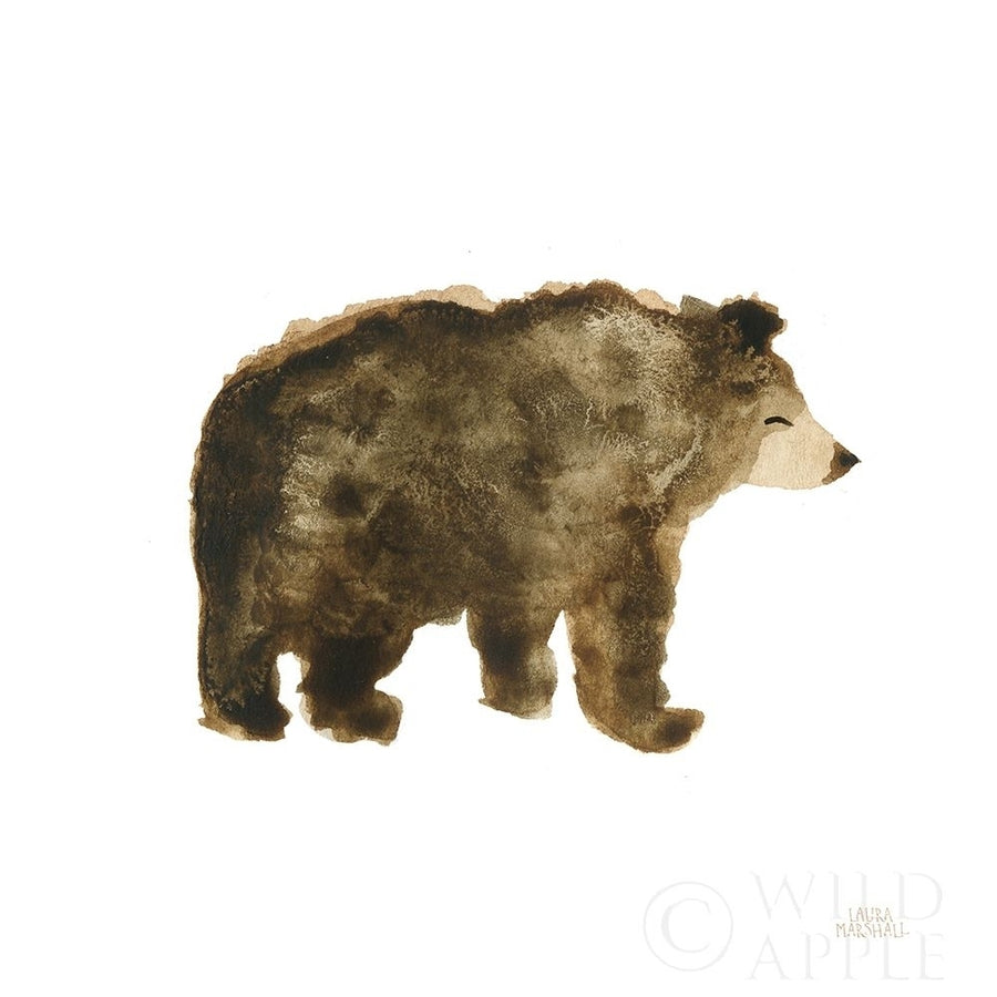 Woodland Whimsy Bear Poster Print by Laura Marshall-VARPDX58880 Image 1