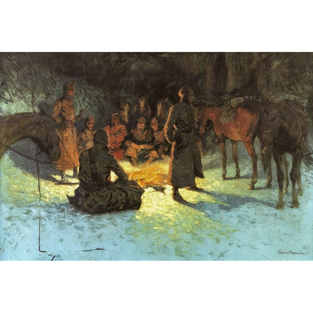 A Halt in the wilderness by Frederic Remington-VARPDX59187 Image 1