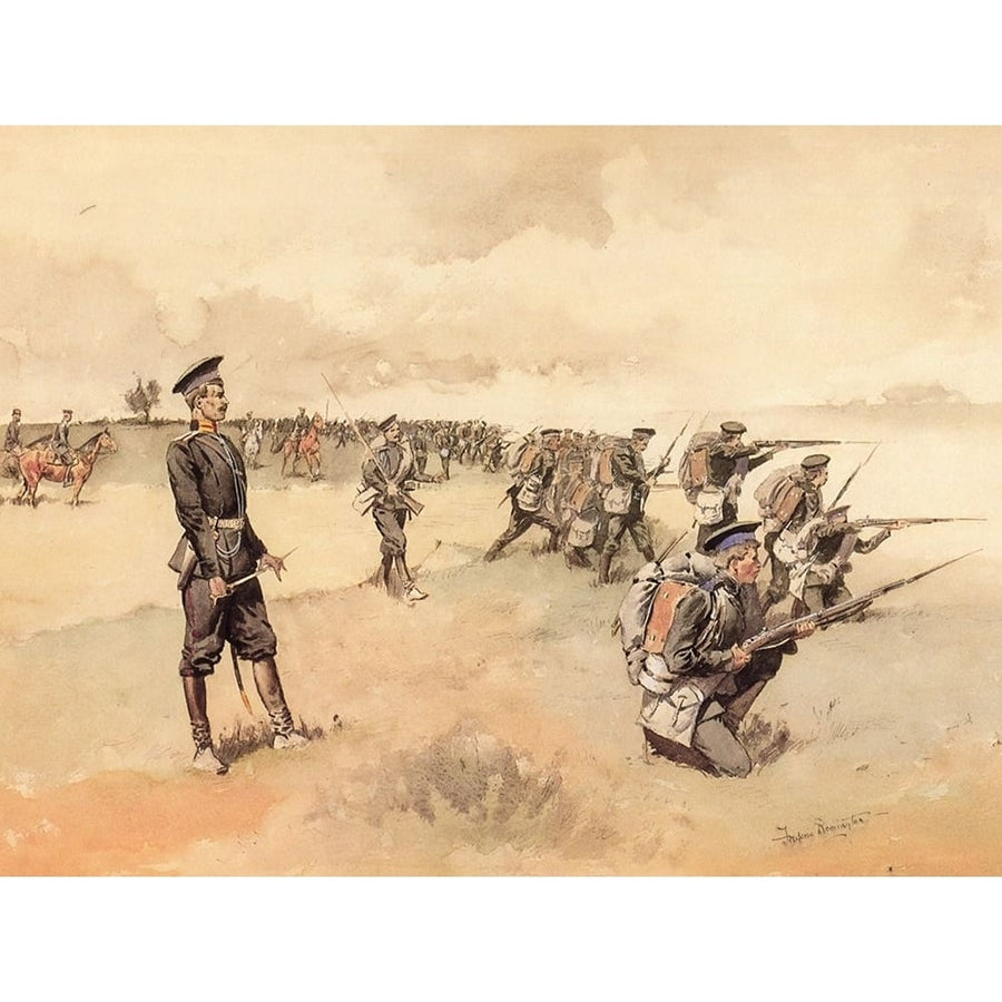 Advance of the Russian Infantry-1893 by Frederic Remington-VARPDX59189 Image 1