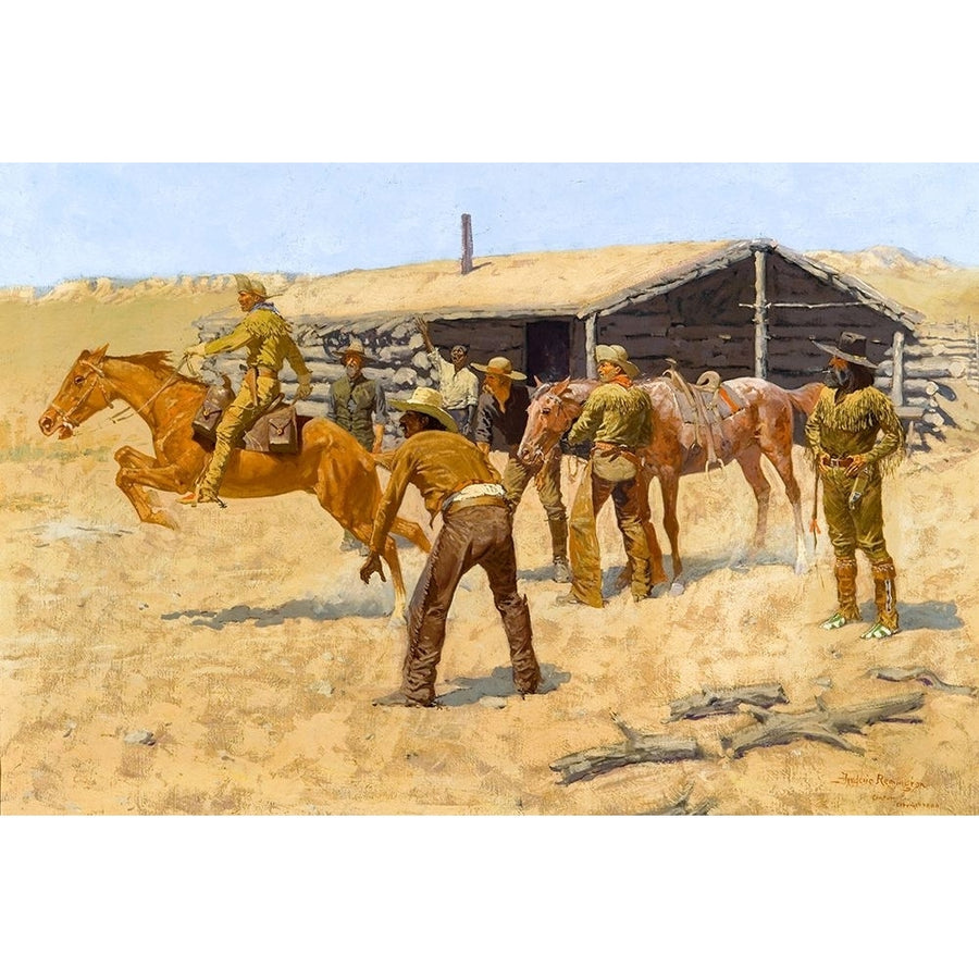 The coming and going of the pony express by Frederic Remington-VARPDX59196 Image 1