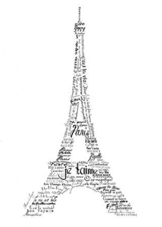 As The French Say-Eiffel Tower Poster Print by Marion De Lauzun-VARPDX591DEL1000 Image 1