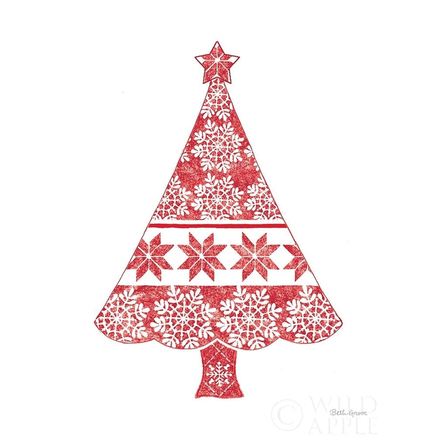 Nordic Holiday Christmas Tree Poster Print by Beth Grove-VARPDX59208 Image 1