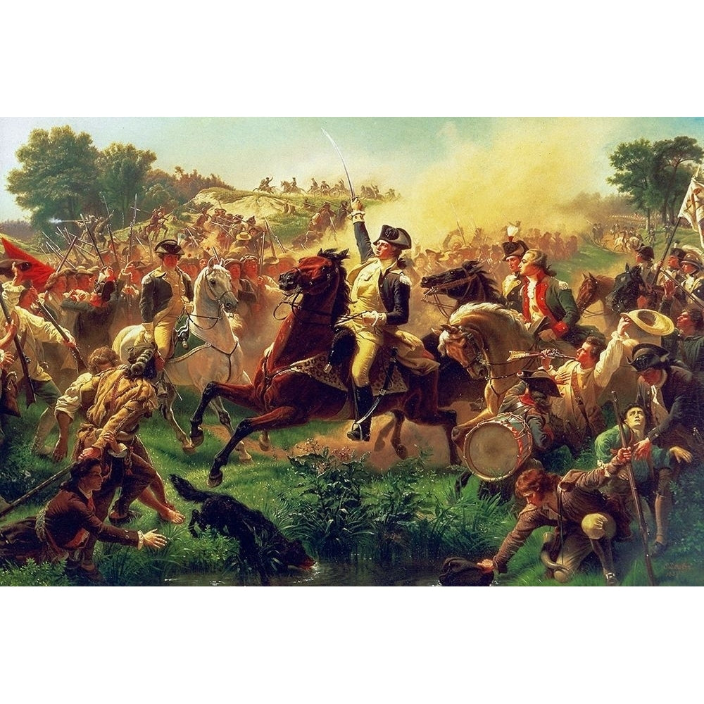 Washington Rallying the Troops at Monmouth by Emanuel Leutze-VARPDX59238 Image 1