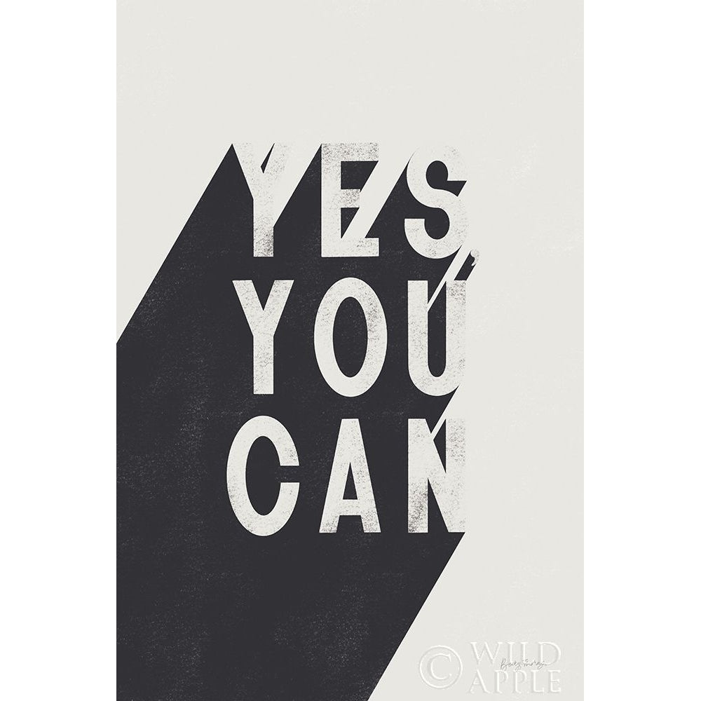 Yes You Can BW Poster Print by Becky Thorns-VARPDX59635 Image 1