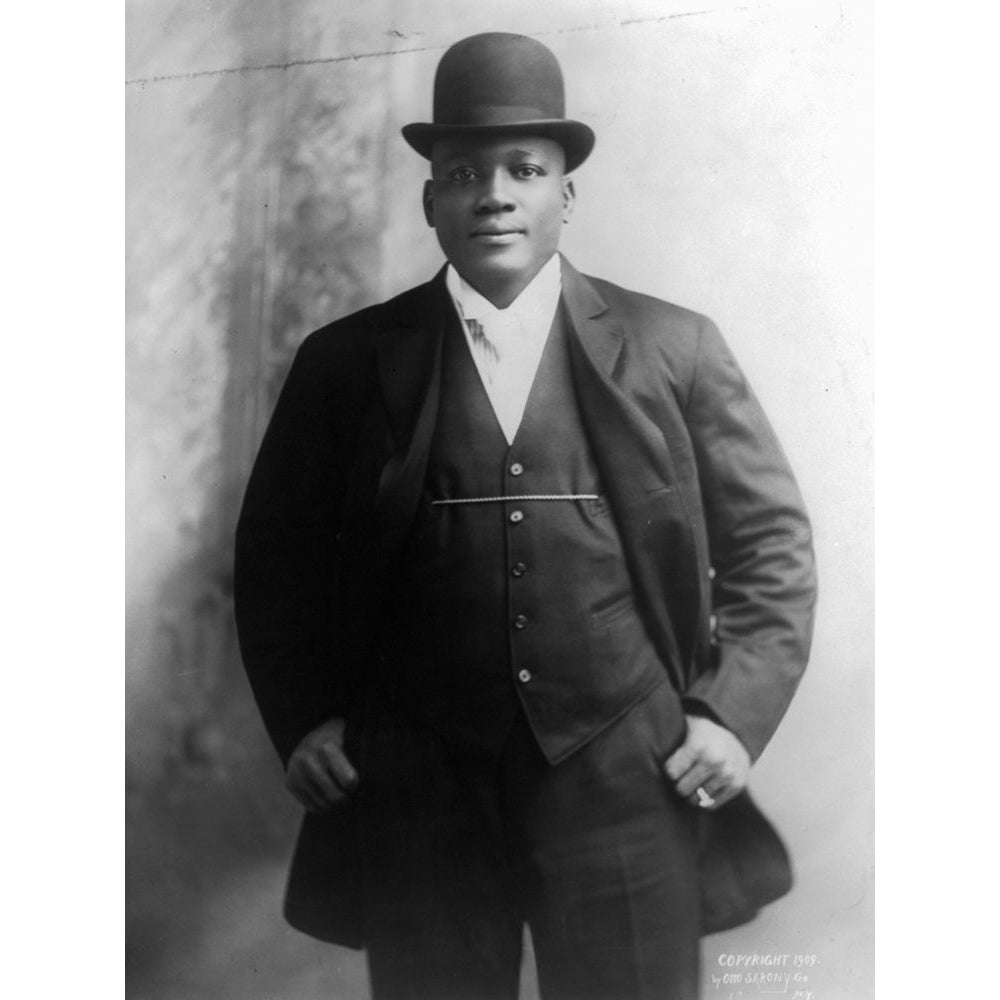 Jack Johnson the first African American world heavyweight champion boxer by U.S. Archives-VARPDX59724 Image 1