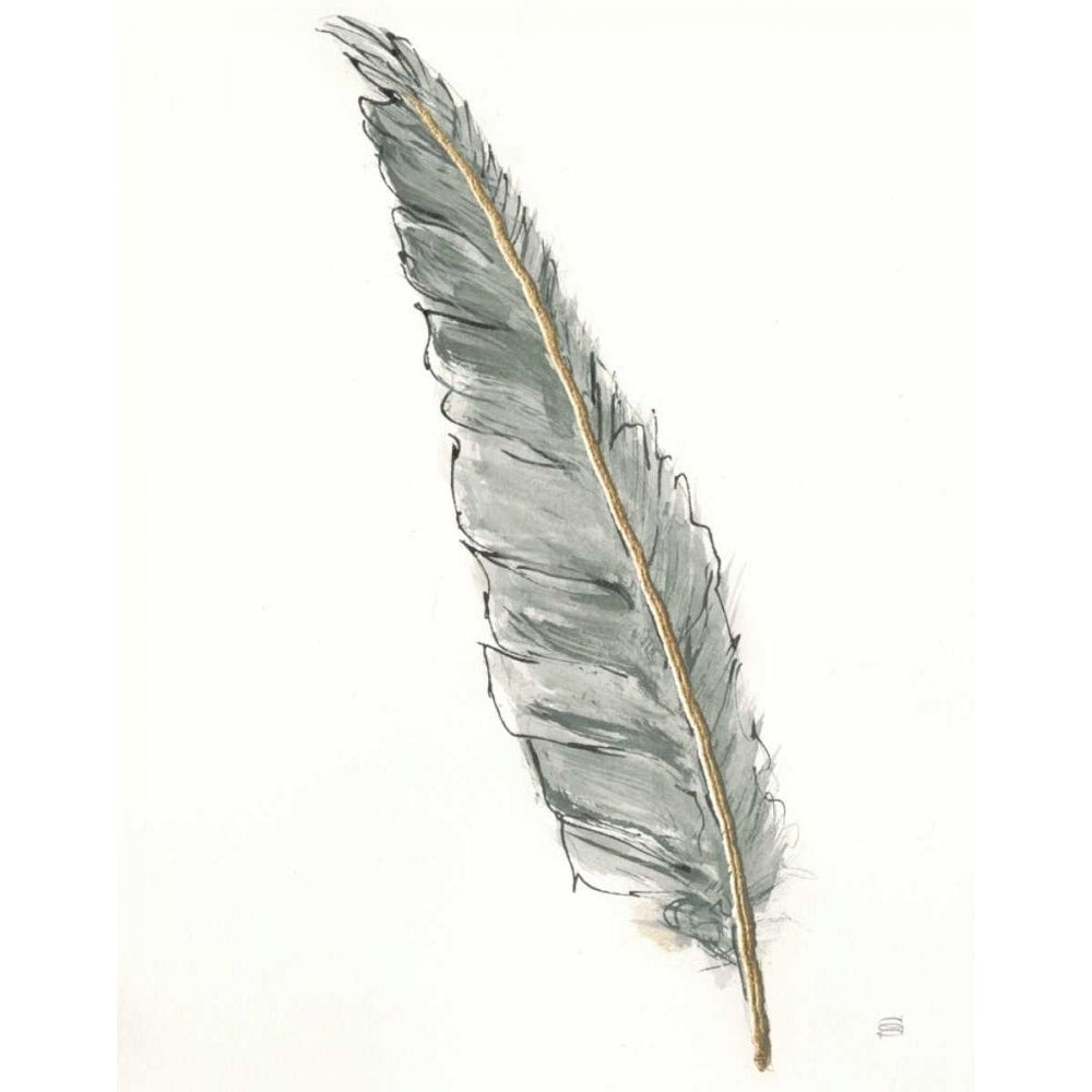 Gold Feathers VI Green by Chris Paschke-VARPDX60381 Image 1