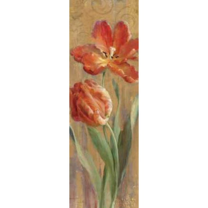 Parrot Tulips on Gold II Poster Print by Danhui Nai-VARPDX6043 Image 2