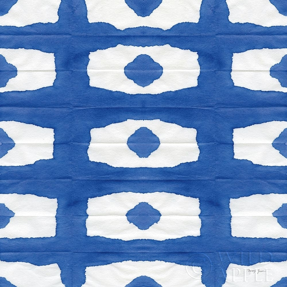 Aquarelle Blue Square X Poster Print by Nancy Green-VARPDX60580 Image 1