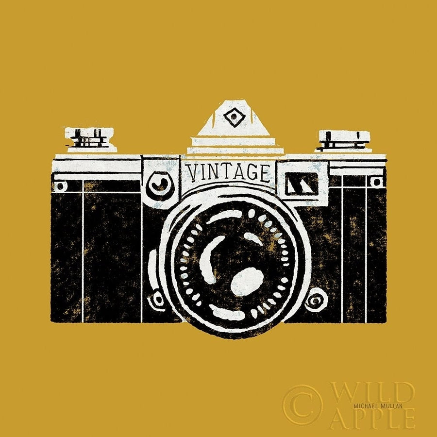 Vintage Camera Yellow Poster Print by Michael Mullan-VARPDX60983 Image 1