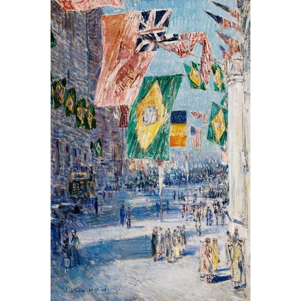 Avenue of the Allies-Brazil-Belgium by Childe Hassam-VARPDX61133 Image 1