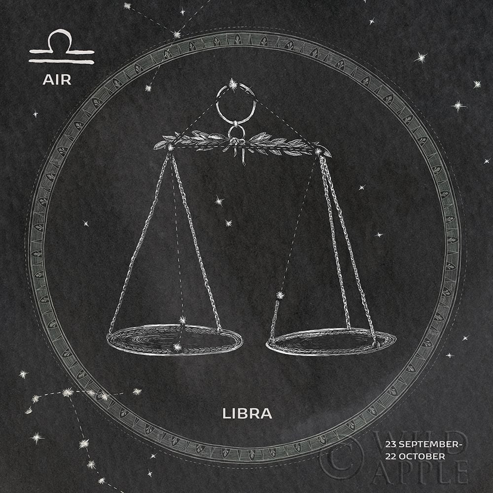 Night Sky Libra v2 Poster Print by Sara Zieve Miller-VARPDX61178 Image 1