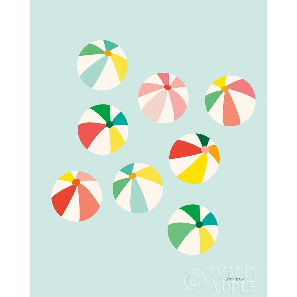 Beach Umbrellas Poster Print by Ann Kelle-VARPDX61263 Image 1