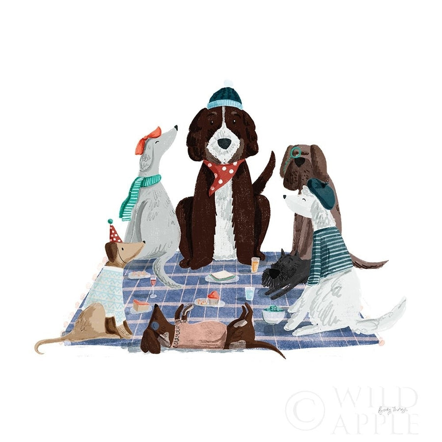 Picnic Pets Dogs I Poster Print by Becky Thorns-VARPDX61401 Image 1