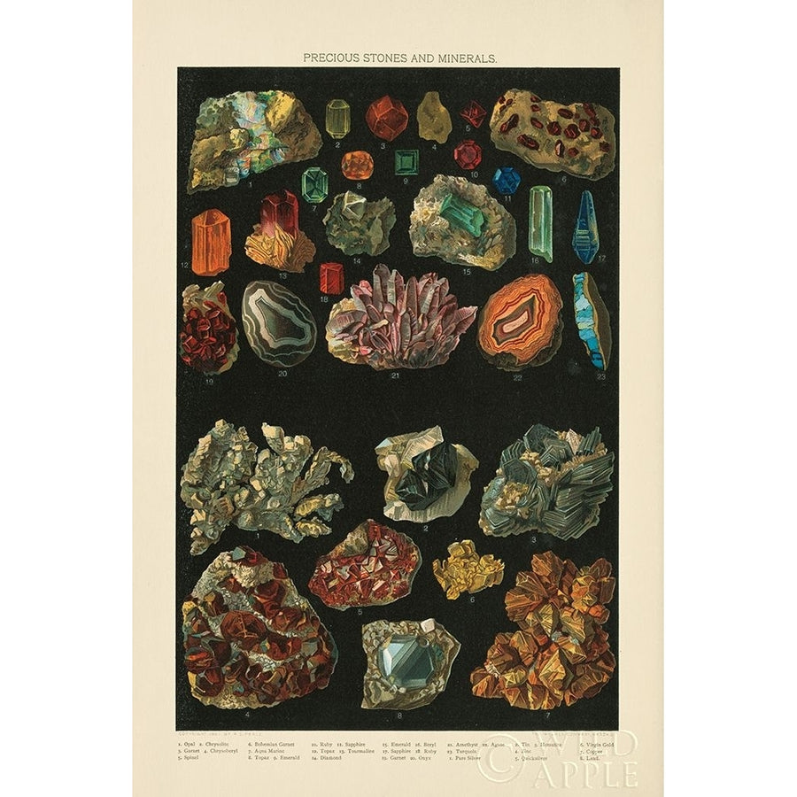 Precious Stones III Poster Print by Wild Apple Portfolio Wild Apple Portfolio-VARPDX61593 Image 1