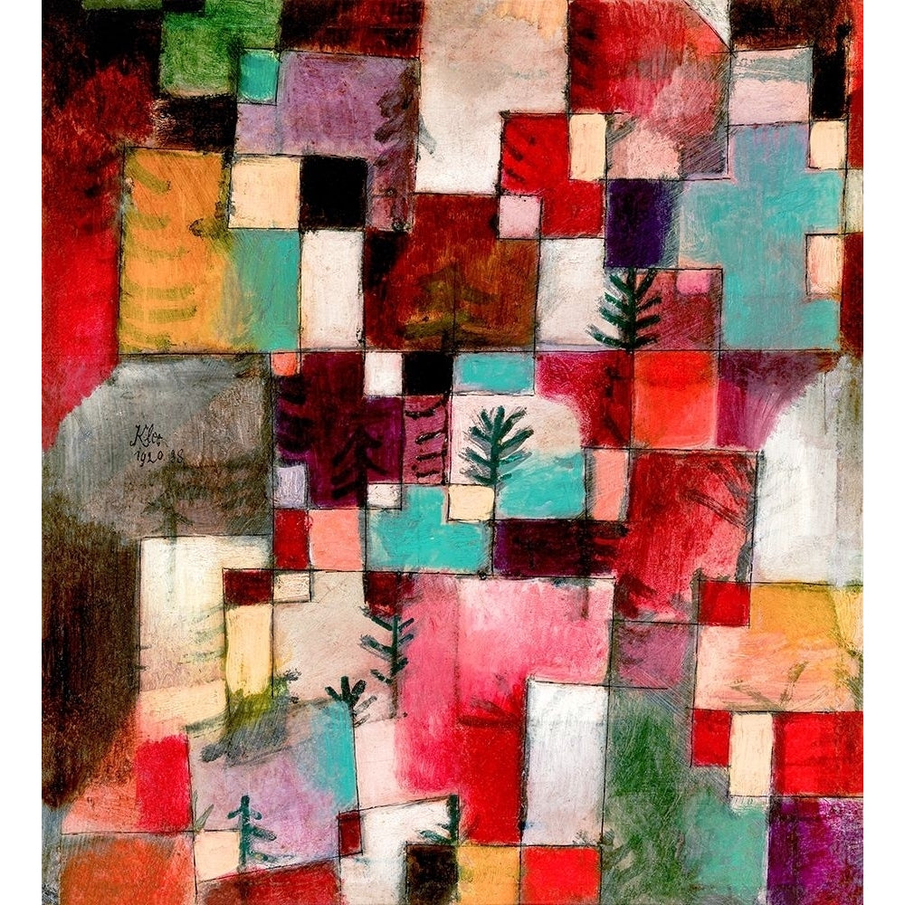 Red green and Violet Yellow Rhythms by Paul Klee-VARPDX61785 Image 1