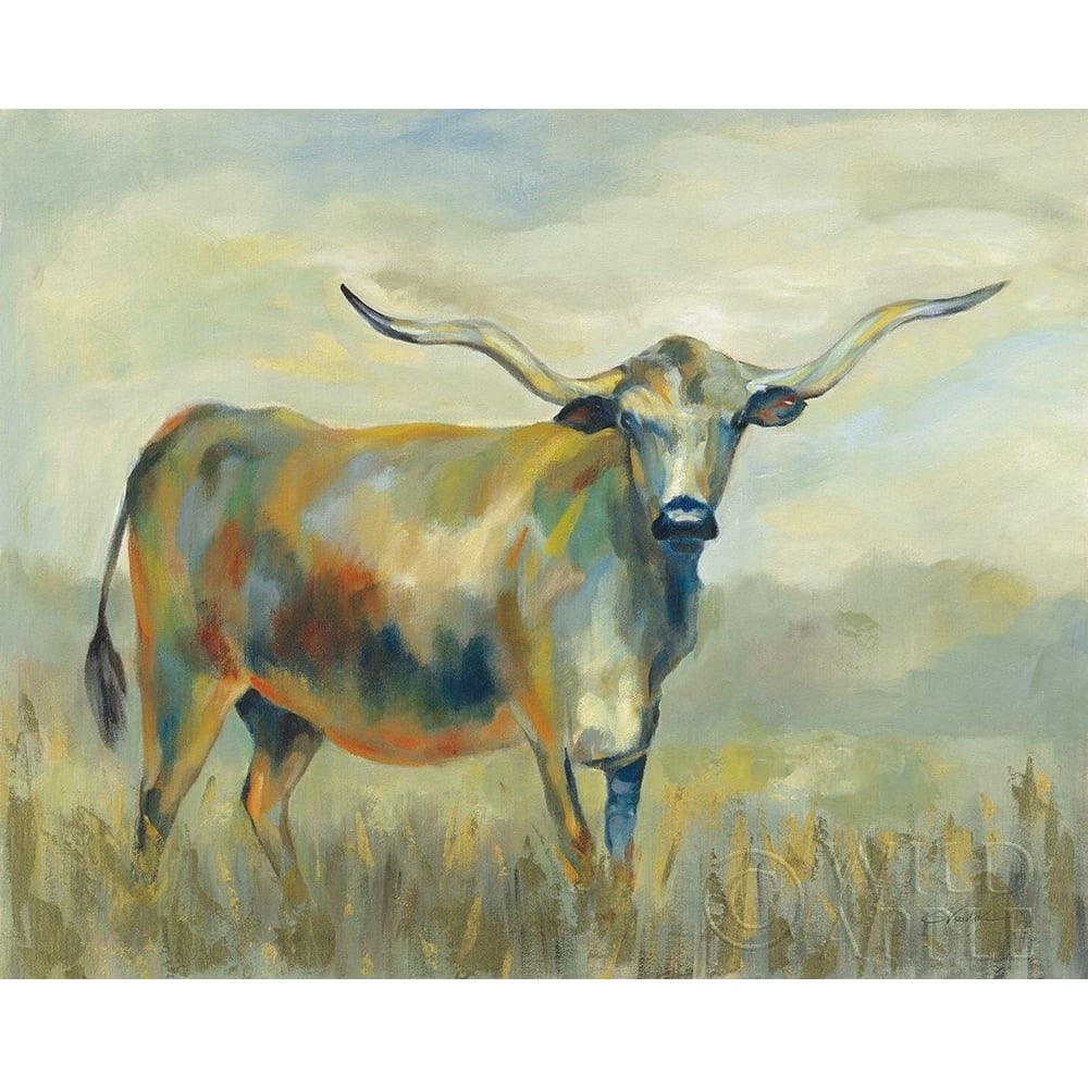 Colorful Longhorn Cow Poster Print by Silvia Vassileva-VARPDX61811 Image 1