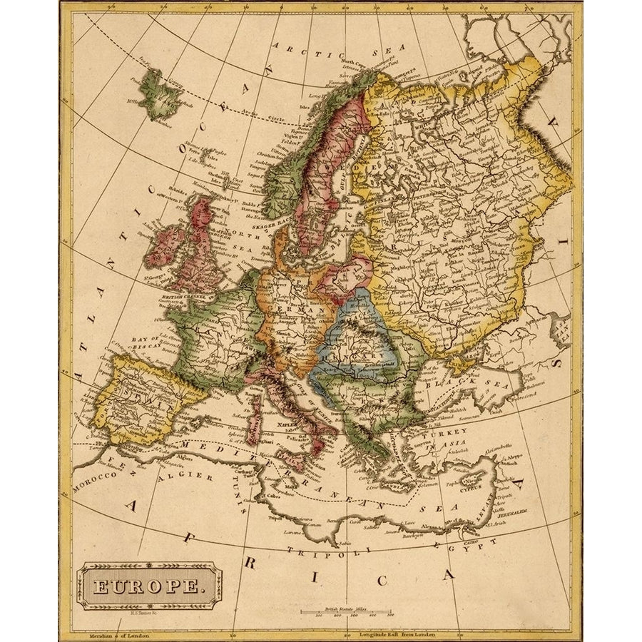 Europe 1817 by Vintage Maps-VARPDX61930 Image 1