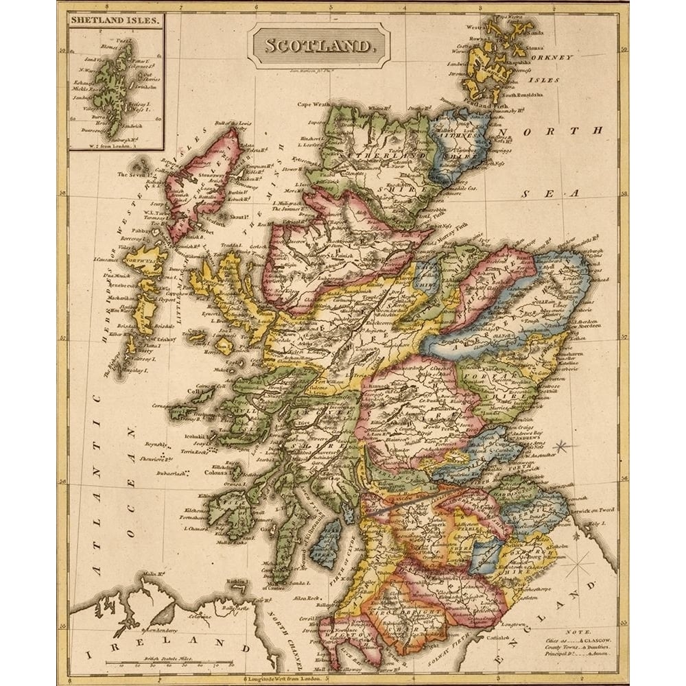 Scotland 1817 by Vintage Maps-VARPDX61932 Image 1