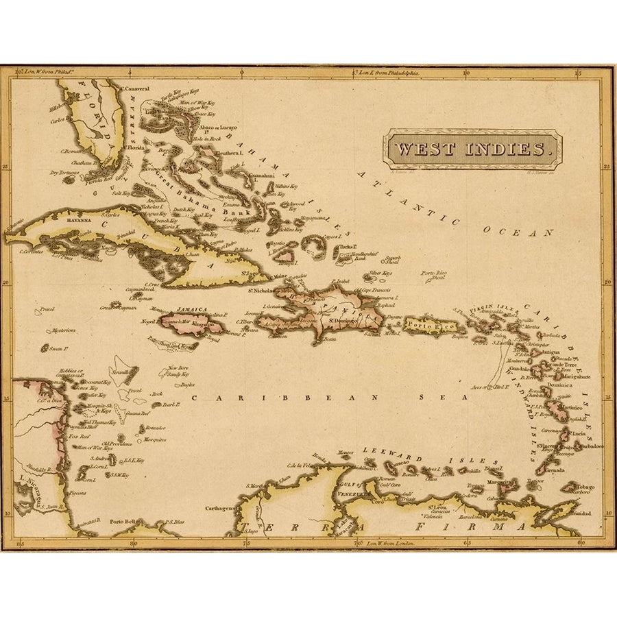 West Indies 1817 by Vintage Maps-VARPDX61957 Image 1