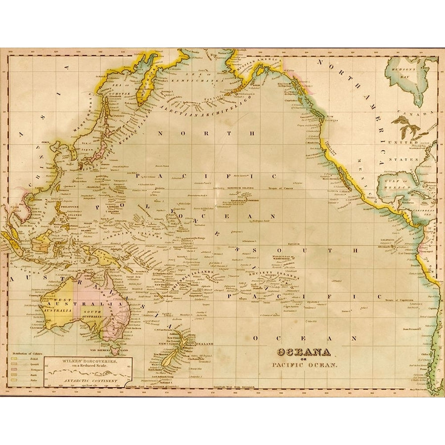 Oceania 1844 by Vintage Maps-VARPDX62091 Image 1