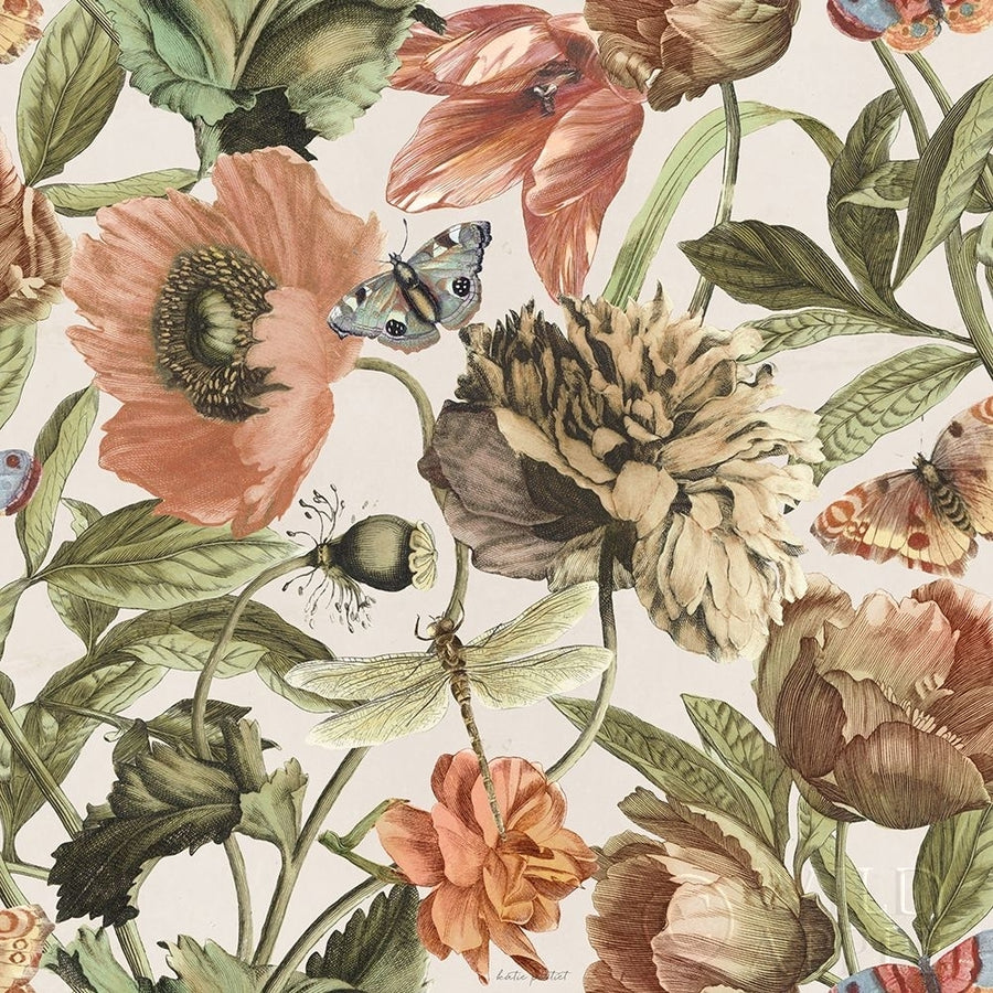 Antiquarian Blooms Pattern IA Poster Print by Katie Pertiet-VARPDX62248 Image 1