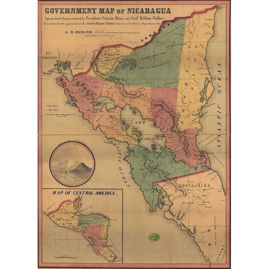 Nicaragua by Vintage Maps-VARPDX62255 Image 1