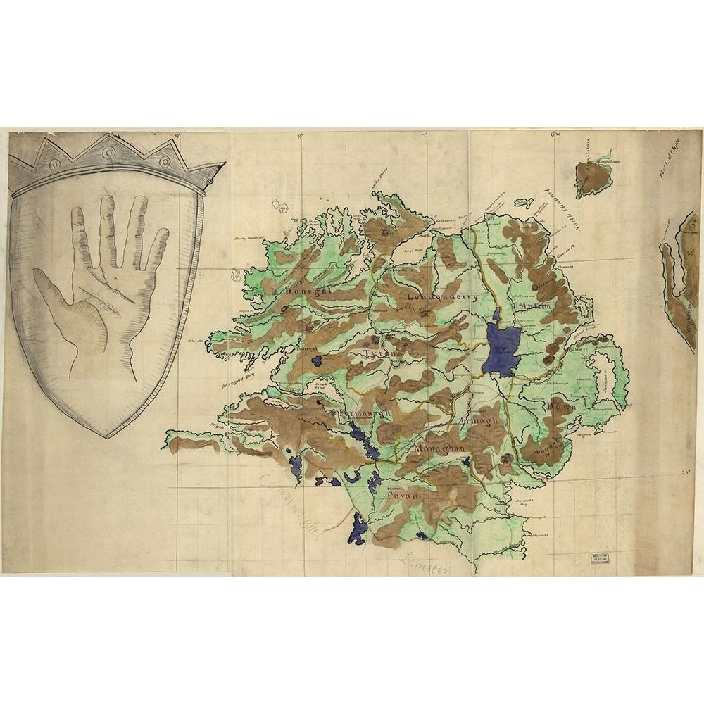 Ulster Ireland 1885 by Vintage Maps-VARPDX62476 Image 1