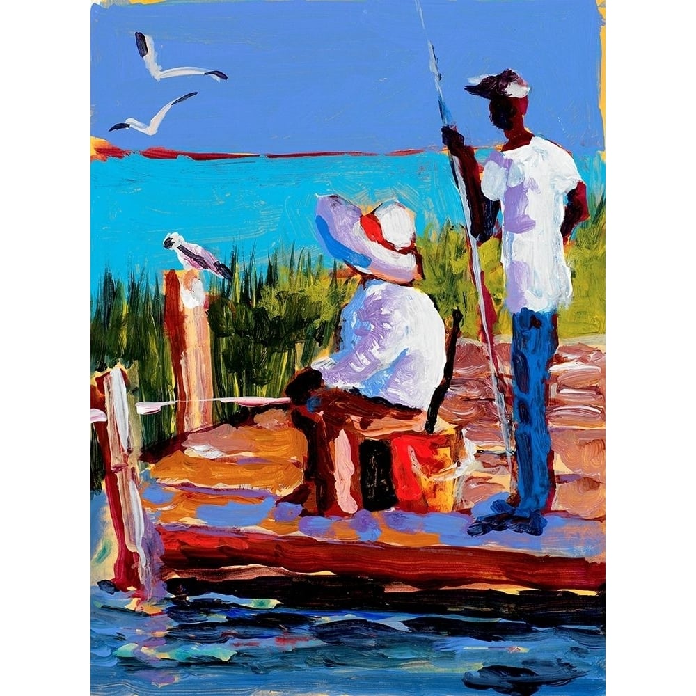 Fishing III Poster Print by Jane Slivka-VARPDX6251B Image 1