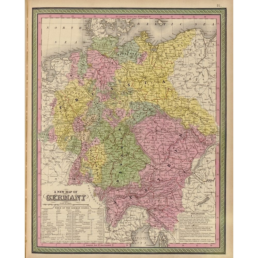 Germany 1849 by Vintage Maps-VARPDX62529 Image 1