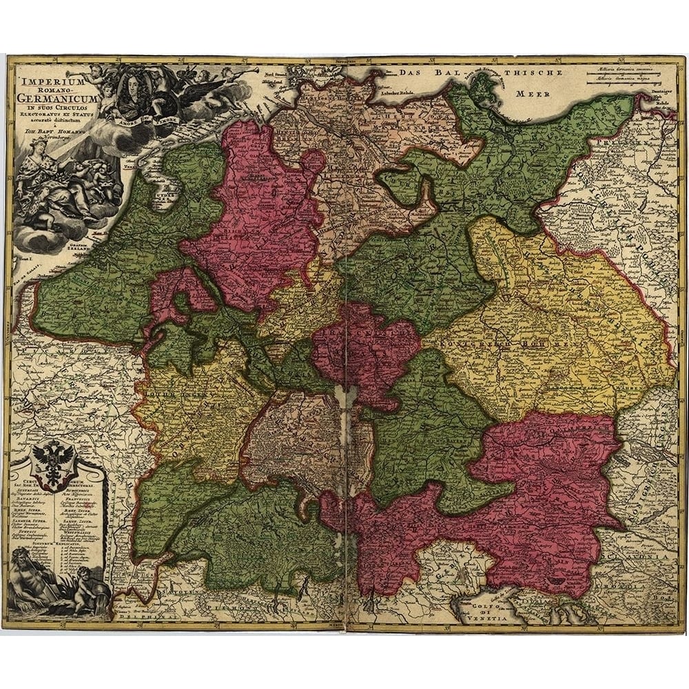 Imperial Roman Germany 1700 by Vintage Maps-VARPDX62592 Image 1