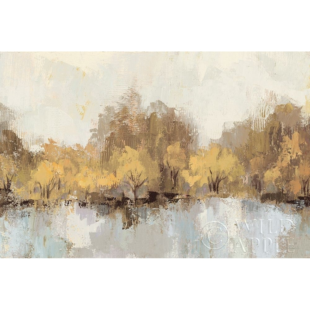 Autumn River Reflection Gold Poster Print by Silvia Vassileva-VARPDX62631 Image 1