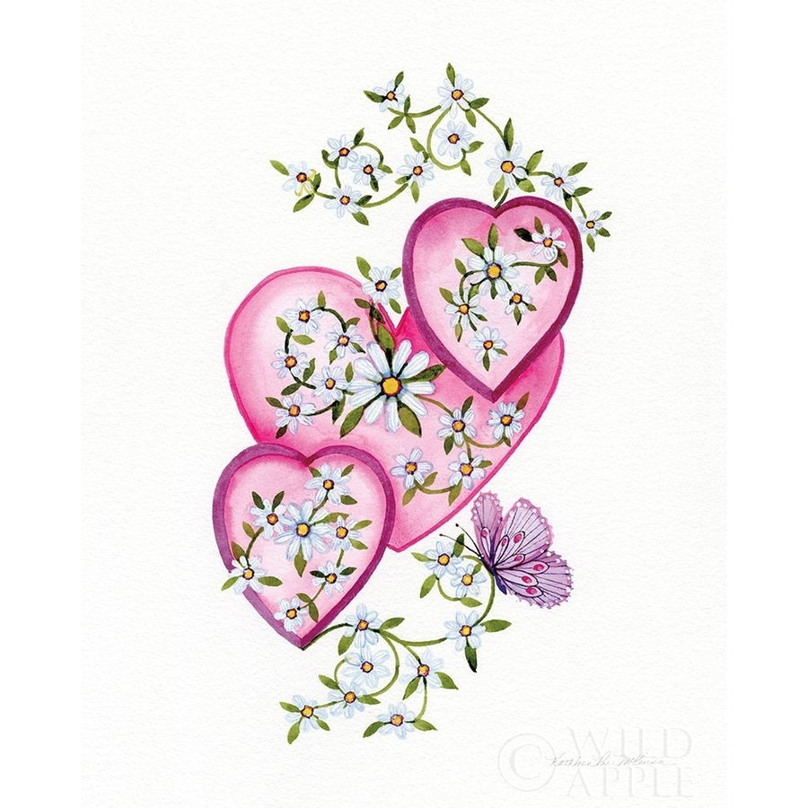 Hearts and Flowers I Poster Print by Kathleen Parr McKenna-VARPDX62697 Image 1