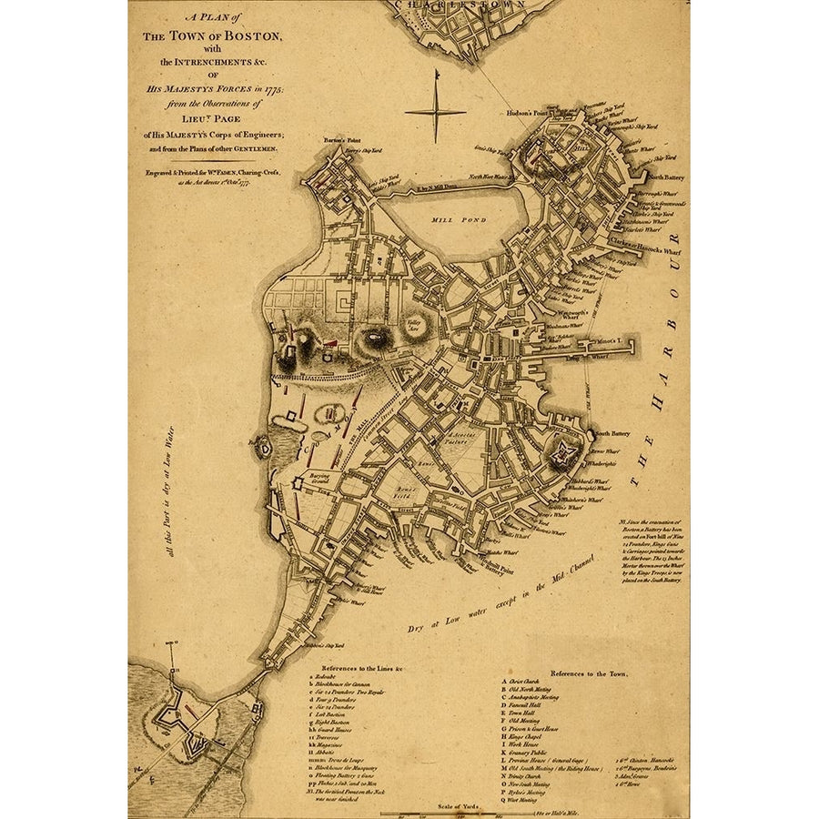 Boston in 1775 by Vintage Maps-VARPDX62842 Image 1