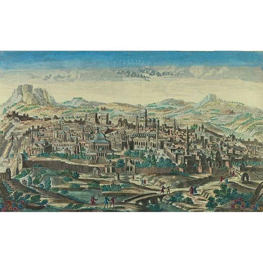 Antique Map of Jerusalem by Vintage Maps-VARPDX62946 Image 1