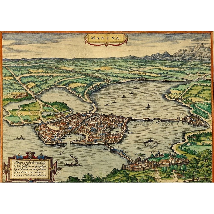 Mantua Italy by Braun Hogenberg-VARPDX63211 Image 1