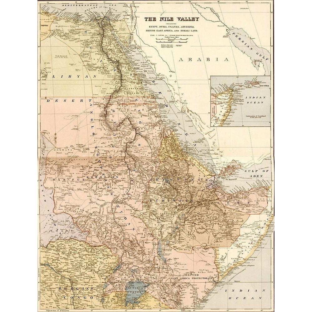 Nile River Valley 1910 by Edward Stanford Ltd-VARPDX63308 Image 1