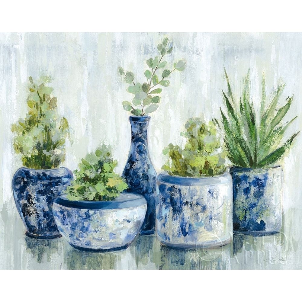 Chinoiserie Plants Bright Poster Print by Silvia Vassileva-VARPDX63355 Image 1