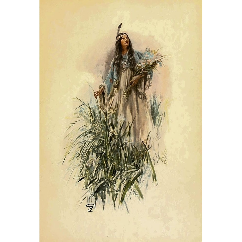 The Lonely Maiden from The Song of Hiawatha 1906 by Harrison Fisher-VARPDX63440 Image 1