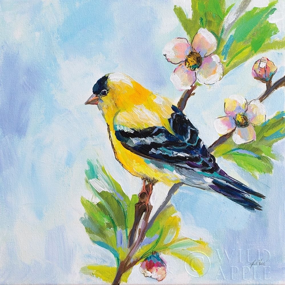 Golden Finch Poster Print by Jeanette Vertentes-VARPDX63457 Image 1