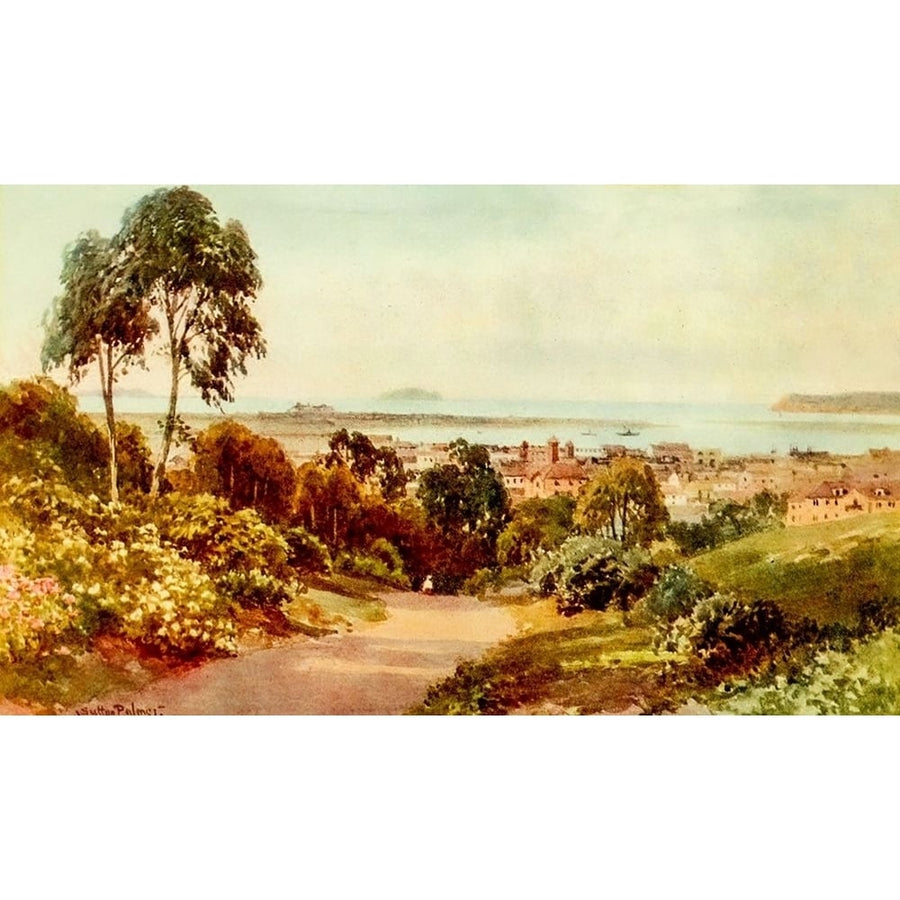 San Diego-looking towards Point Loma-California 1914 by Sutton Palmer-VARPDX63476 Image 1