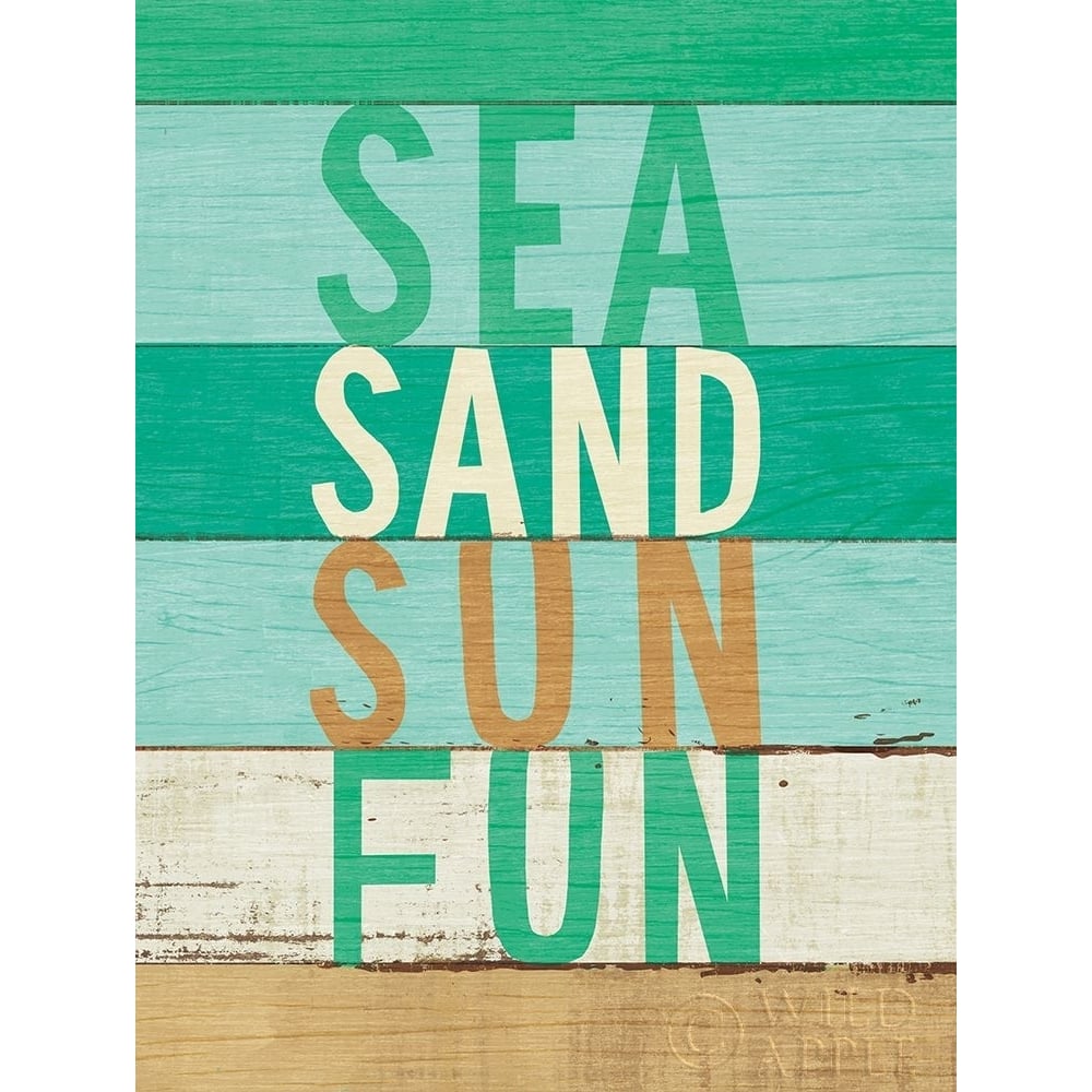 Beachscape Inspiration VIII Green Poster Print by Michael Mullan-VARPDX63518 Image 1