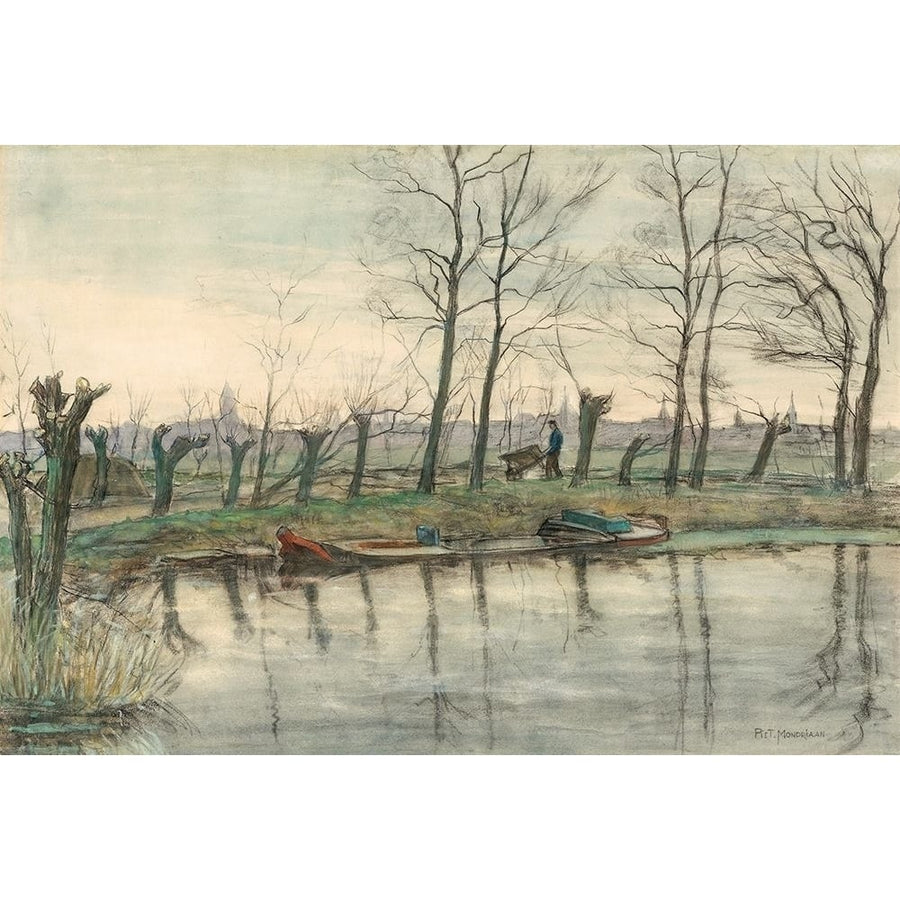 Amsterdam Skyline Viewed from the West by Piet Mondrian-VARPDX63565 Image 1