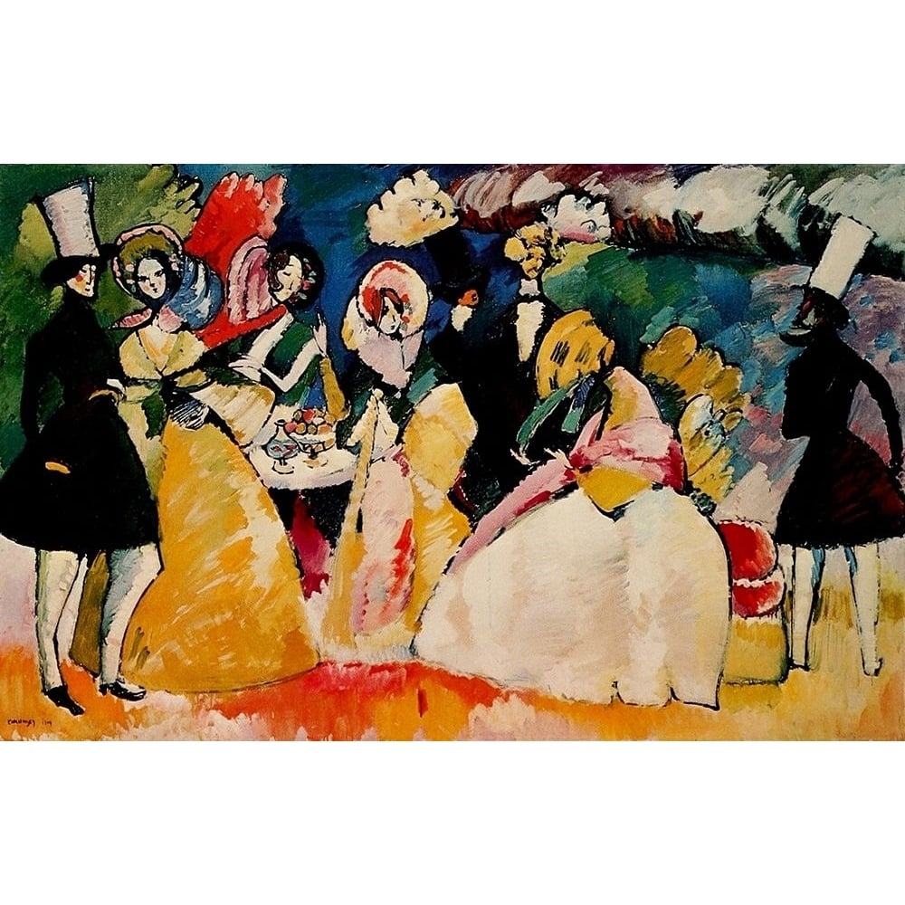 Group in crinolines 1909 by Wassily Kandinsky-VARPDX63642 Image 1