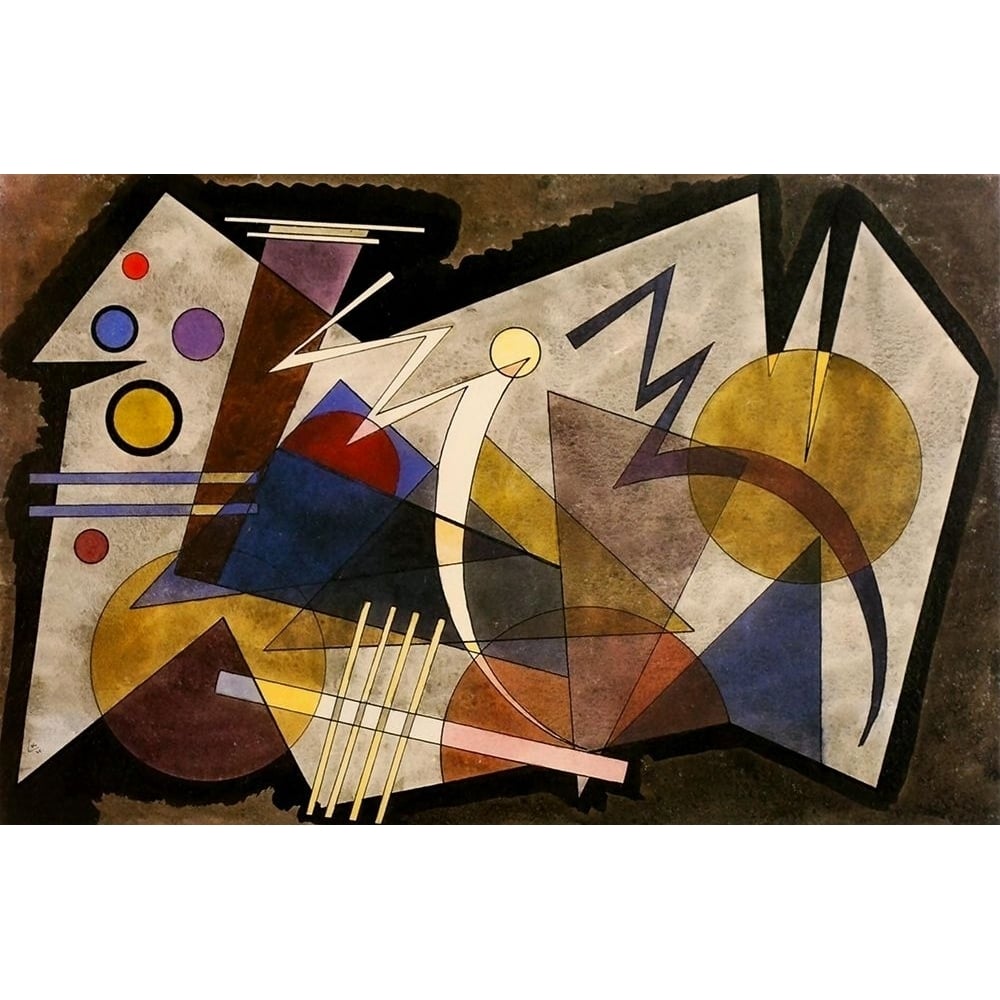 Two Zigzags 1925 by Wassily Kandinsky-VARPDX63715 Image 1